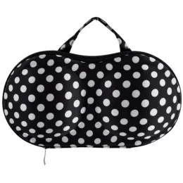 Bra Travel Case Black-White Front